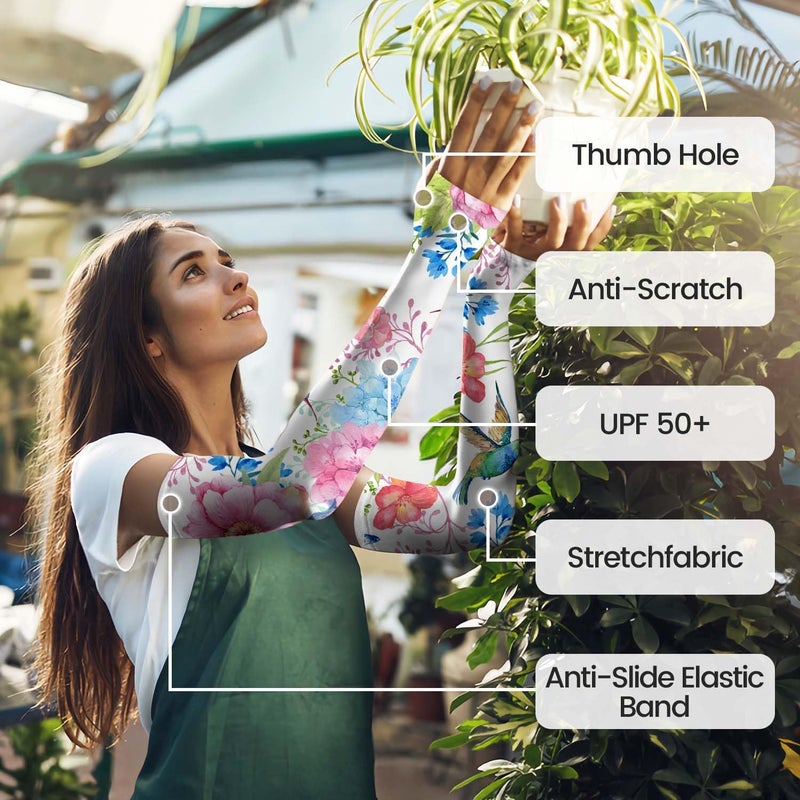 YPHCDO Store Gardening Sleeves for Women Farm Sun Protection Thorn Proof Cooling Arm Sleeves to Cover Arms for Garden Sports - Image 3
